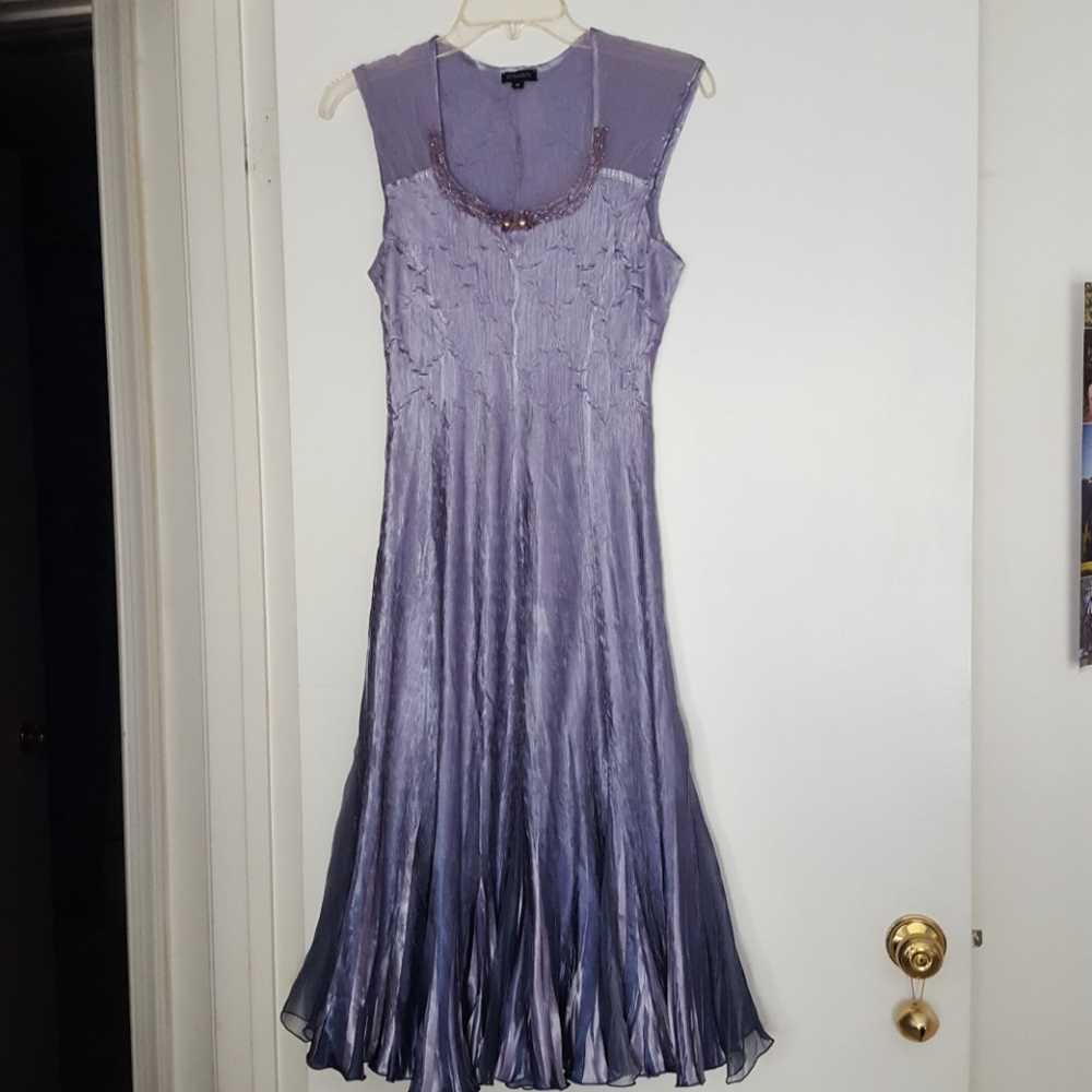 WORN ONCE! Komarov Beaded Neck 2-piece dress
